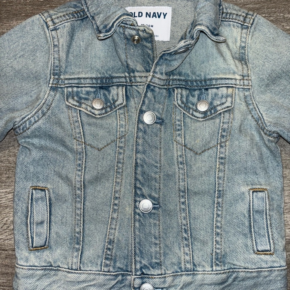Old Navy Kids Light Blue Jean Jacket